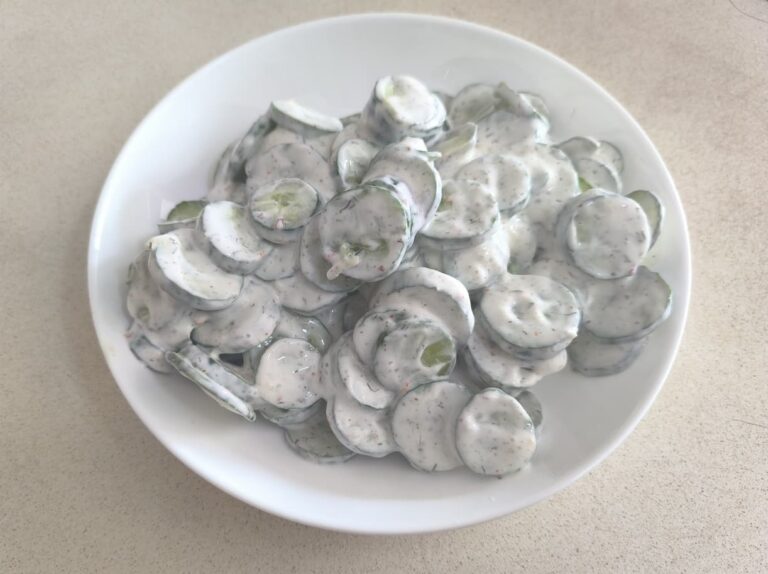 Cucumber Greek Yogurt Salad: Easy and Frugal Recipe
